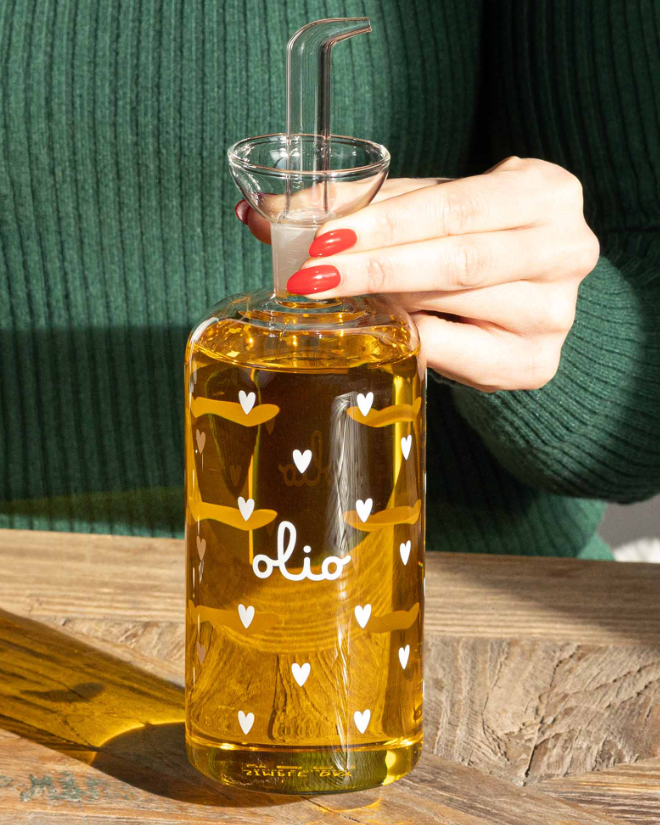 Oliera decoro Tappezzeria Cuori 570ml