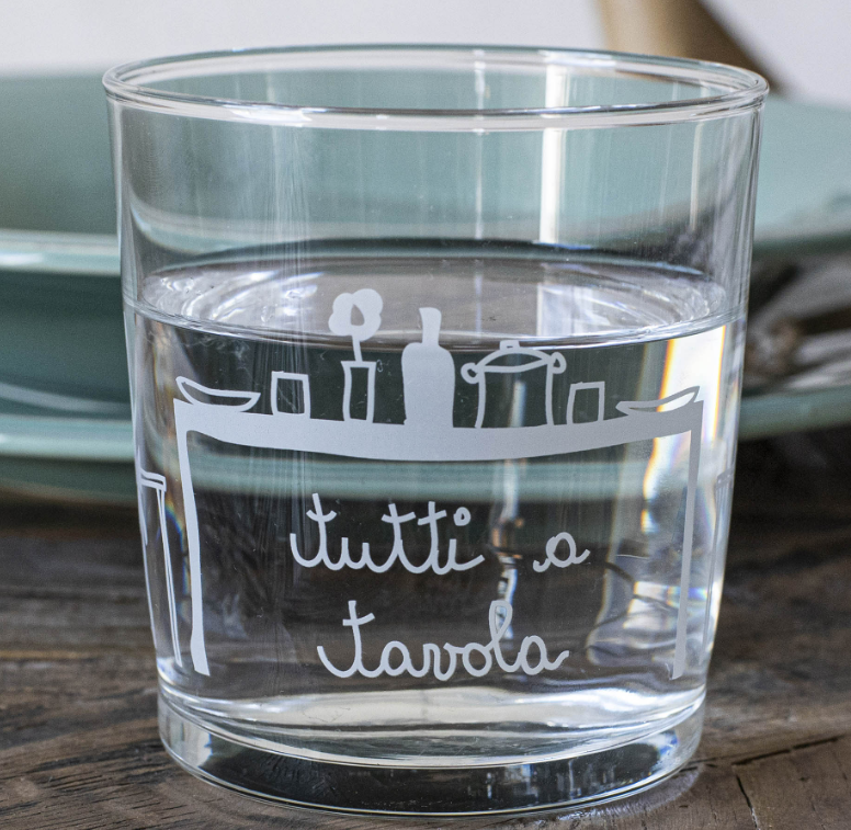Set 6 Bicchieri acqua Tutti a Tavola